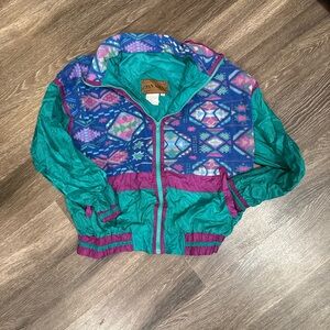 Colorful Geometric Women's Puffer Jacket